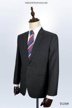 Bộ suit xám nâu hai nút TGS309